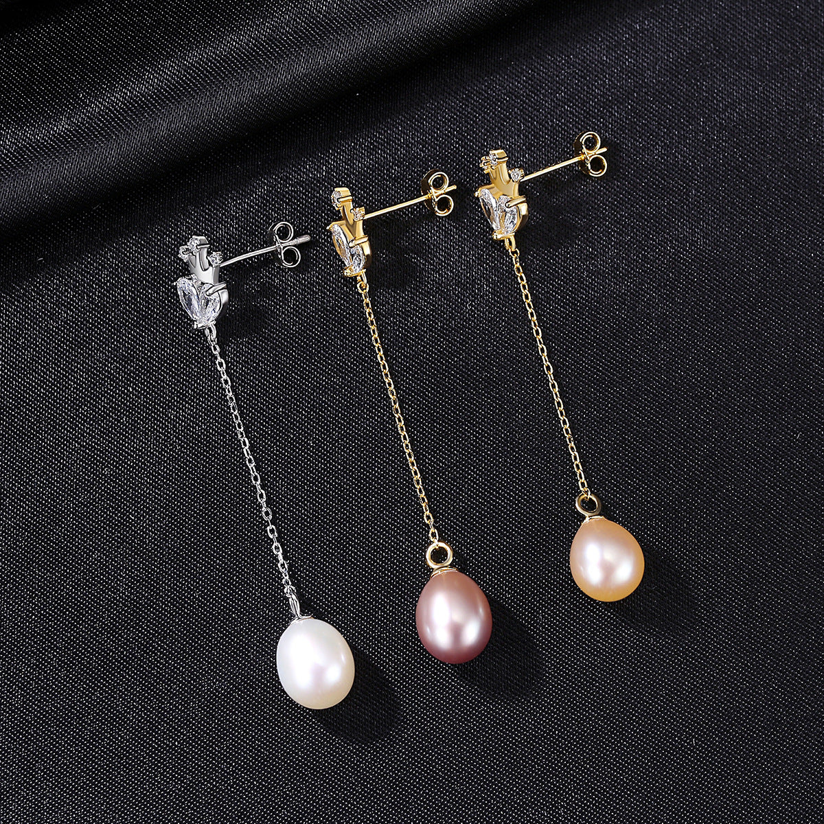 Regal Radiance: Crown Jewel S925 Silver Pearl Earrings