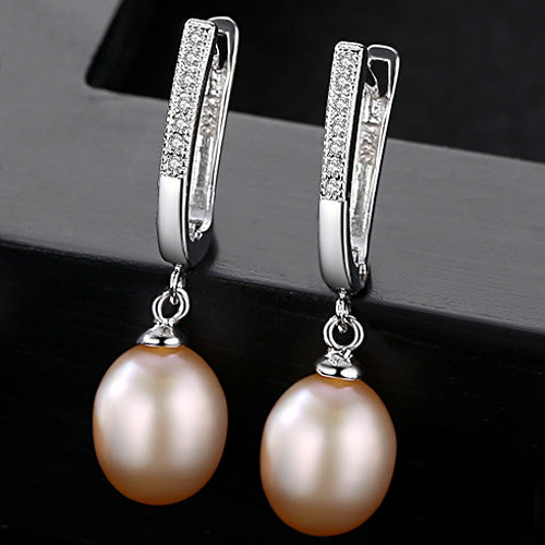 Cascading Pearls: Waterfall S925 Silver Pearl Earrings