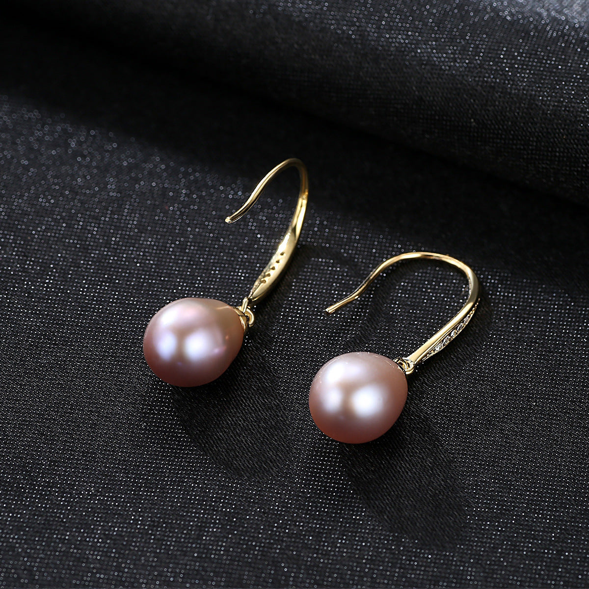 Infinite Style: Endless Hoop Pearl Earrings in Sterling Silver