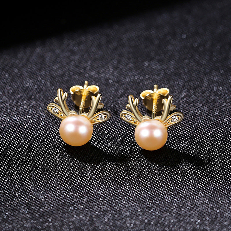 Garden of Pearls: Floral S925 Silver Pearl Earstuds