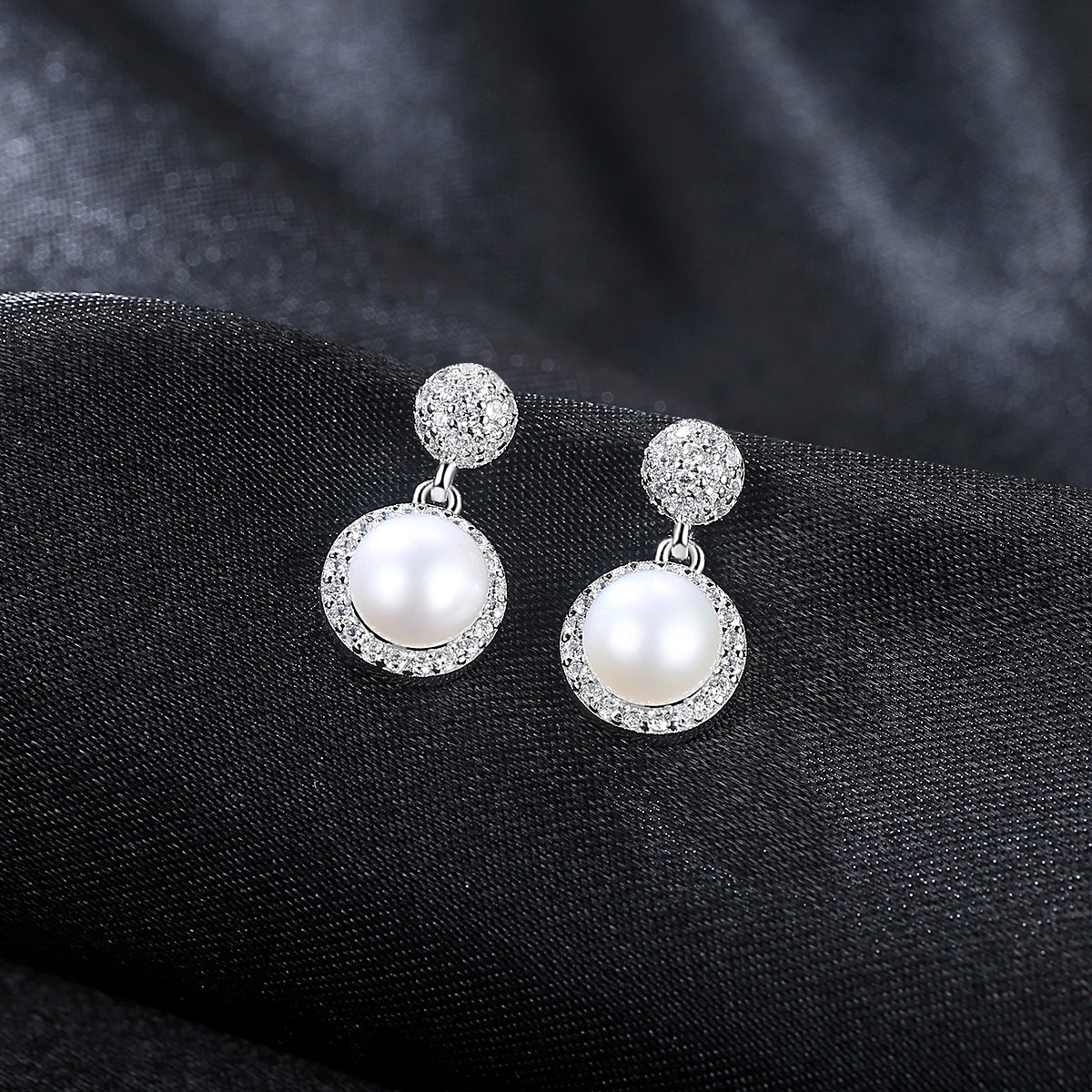 Heirloom Pearls: S925 Silver Vintage Style Earstuds