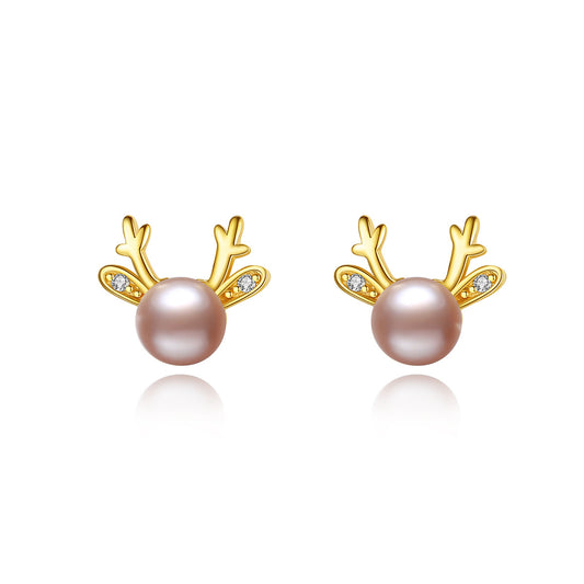 Garden of Pearls: Floral S925 Silver Pearl Earstuds