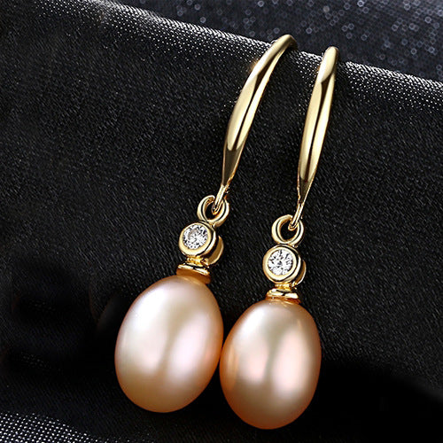 Blushing Beauty: Pink Pearl Stud Earrings for Subtle Charm