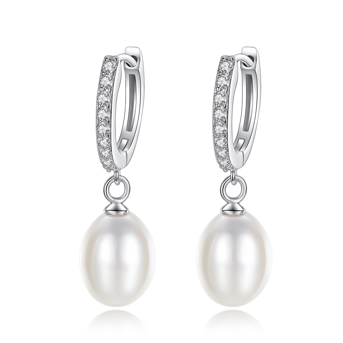 Rustic Glamour: Hammered S925 Silver Pearl Ear Adornments