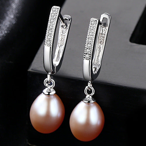 Cascading Pearls: Waterfall S925 Silver Pearl Earrings