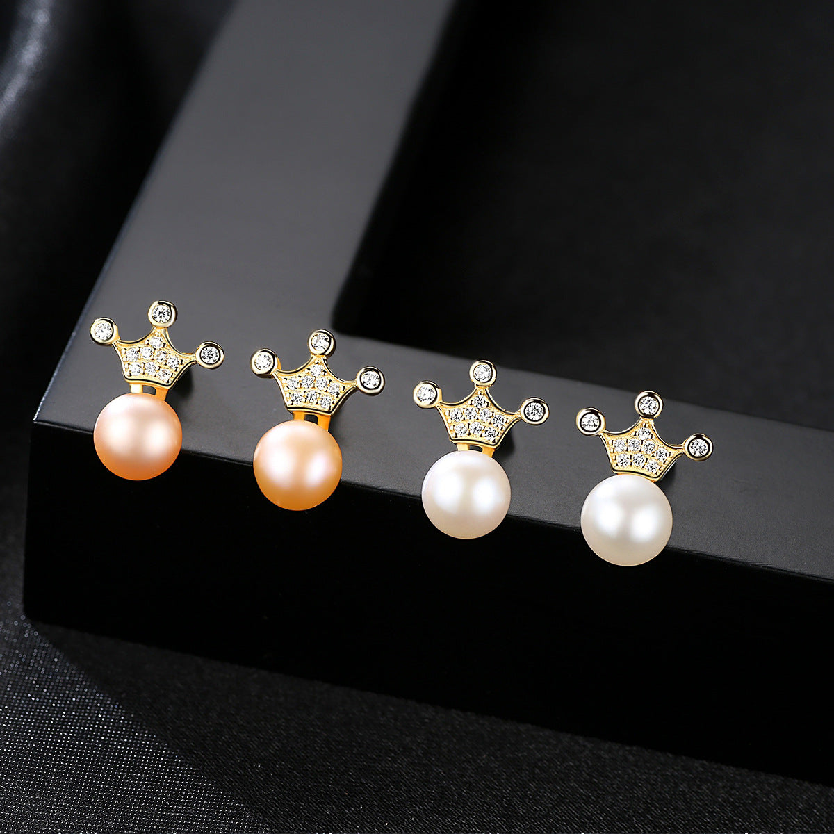 Celestial Cascade: Starry Night S925 Silver Pearl Earrings