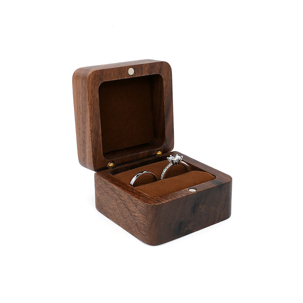 Proposal & Wedding Wooden Ring Jewelry Boxes