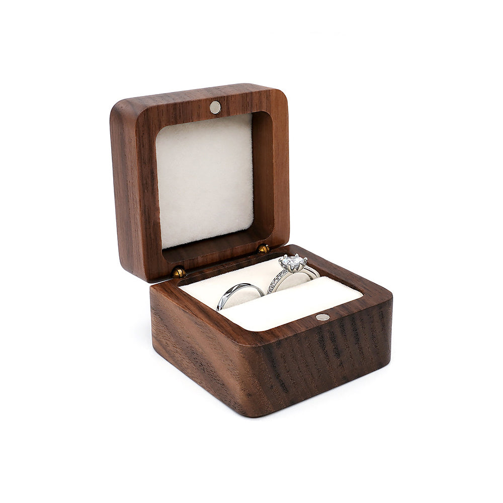 Proposal & Wedding Wooden Ring Jewelry Boxes